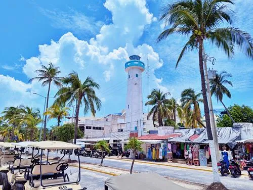 Downtown Lighthouse in Isla Mujeres