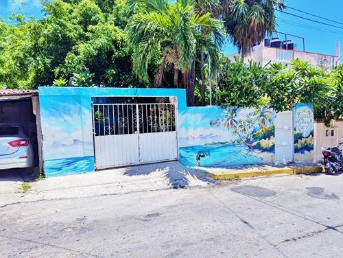 Mural at Calle Pato in Isla Mujeres