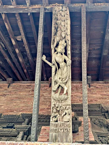 Gopinath Krishna Temple with Garuda Statue in Bhaktapur Durbar Square, Kathmandu