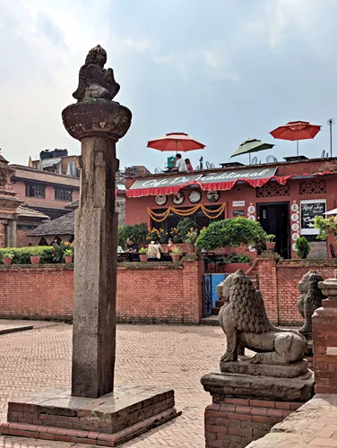 Gopinath Krishna Temple with Garuda Statue in Bhaktapur Durbar Square, Kathmandu