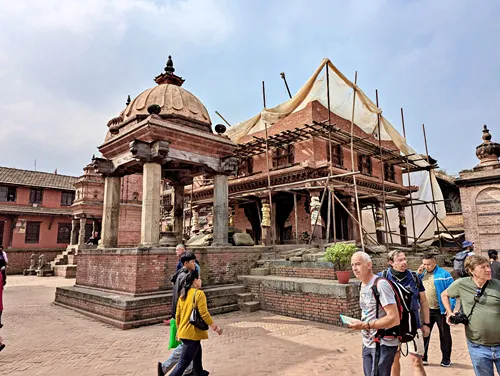 Jagannath Temple and Rameshwar Temple in Bhaktapur Durbar Square, Kathmandu