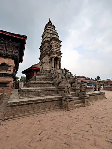 Siddhi Laxmi Temple and Shankharnarayan Temple in Bhaktapur Durbar Square, Kathmandu