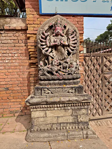 Ugrachandi & Bharib Statues in Bhaktapur Durbar Square, Kathmandu