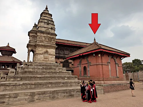 Yantra Vatsala Temple in Bhaktapur Durbar Square, Kathmandu