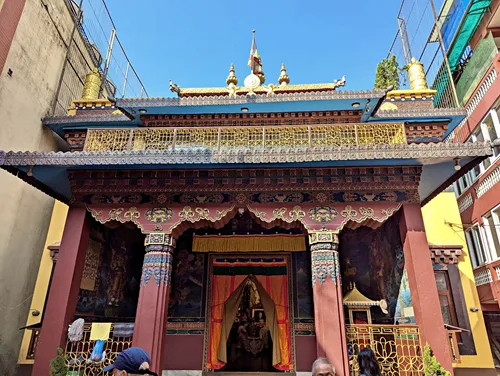 Jamchen Lhakhang Monastery in the Boudhanath Stupa area, Kathmandu