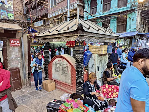 Asan Dabu Temple in Thamel, Kathmandu