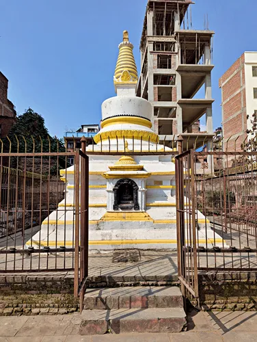 Stupa in Bikramshila Mahaviha Temple in Thamel, Kathmandu