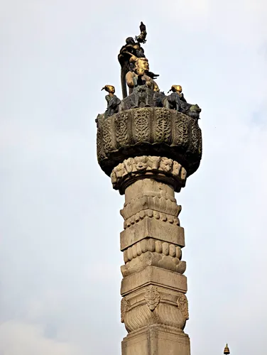 King Pratap Malla Column at Kathmandu Durbar Square in Thamel, Kathmandu