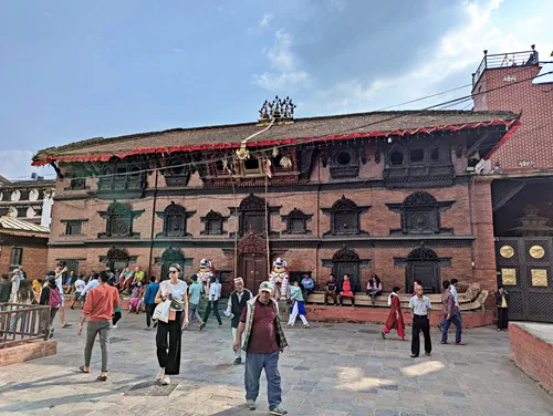 Kumari Ghar at Kathmandu Durbar Square in Thamel, Kathmandu