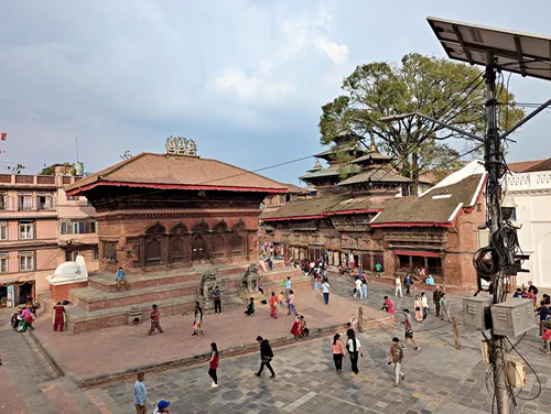 Madyo Parvati Temple at Kathmandu Durbar Square in Thamel, Kathmandu