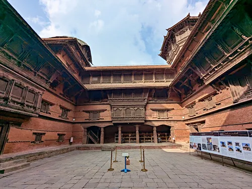 Nasal Chowk at Kathmandu Durbar Square in Thamel, Kathmandu