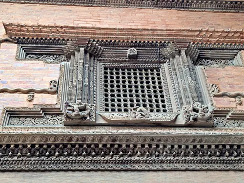 Nasal Chowk in Hanuman Dhoka Palace at Kathmandu Durbar Square in Thamel, Kathmandu