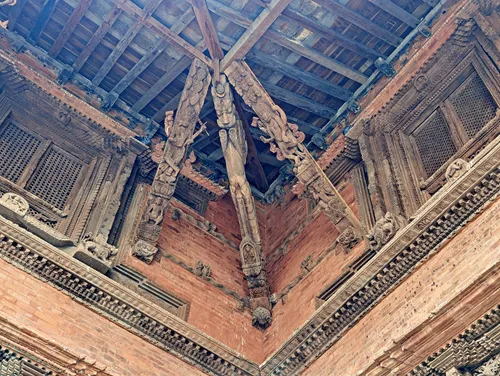 Nasal Chowk at Kathmandu Durbar Square in Thamel, Kathmandu