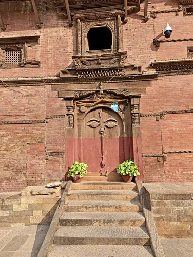 Plaza in Front of the Private Royal Quarters and Bilas Mandir in Hanuman Dhoka Palace at Kathmandu Durbar Square in Thamel, Kathmandu