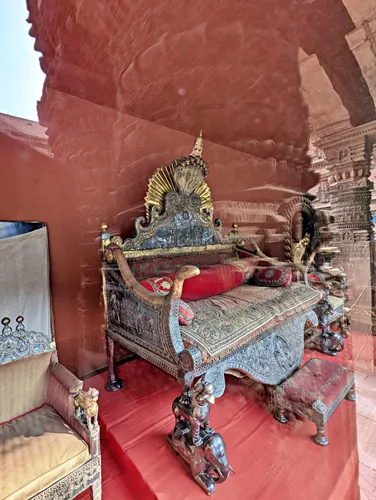 Exhibition at Plaza in Front of the Private Royal Quarters and Bilas Mandir in Hanuman Dhoka Palace at Kathmandu Durbar Square in Thamel, Kathmandu