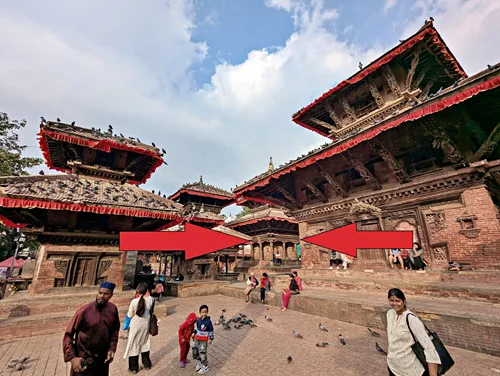 Shiva Temple at Kathmandu Durbar Square in Thamel, Kathmandu
