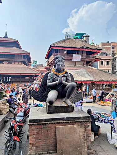 Trailokya Mohan Narayan Temple at Kathmandu Durbar Square in Thamel, Kathmandu