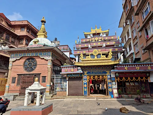 Temple at Shree Ghah Chaitya in Thamel, Kathmandu
