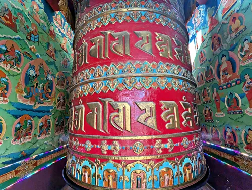 Large Prayer Drum at Shree Ghah Chaitya in Thamel, Kathmandu