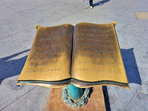 Reina del Mar Poem and Monument in La Paz, Mexico