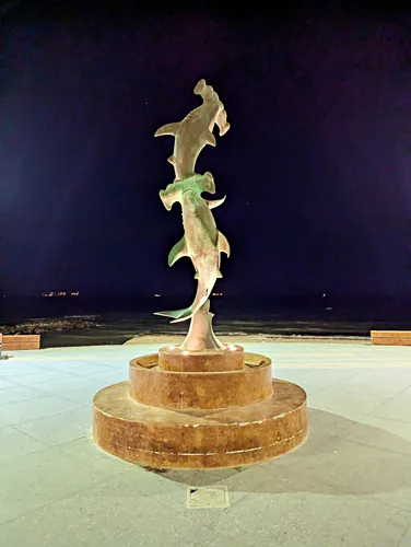 Tiburones / Shark Statue in La Paz, Mexico