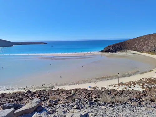 Sendero Norte trail to Mirador (Balandra Bay Vista Points) at Balandra Beach in La Paz, Mexico