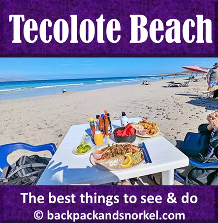 Backpack and Snorkel Travel Guide for La Paz, Mexico - La Paz, Mexico Purple Travel Guide