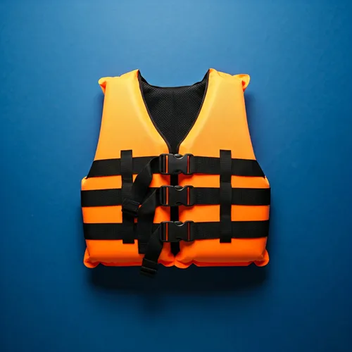 Orange Sand black Life Vest