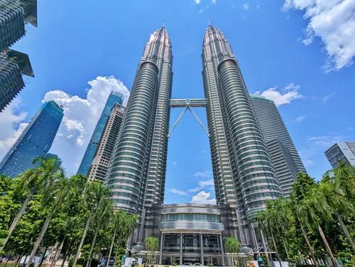 Petronas Twin Towers in Kuala Lumpur in Malaysia