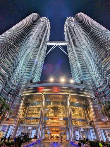 Petronas Twin Towers in Kuala Lumpur in Malaysia