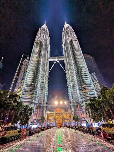 Petronas Twin Towers in Kuala Lumpur in Malaysia