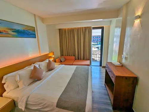 bedroom at BuBu Long Beach Resort on Pulau Perhentian Kecil (The Small Island)  in Malaysia