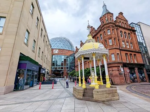Victoria Square Shopping Centre in Belfast in Northern Ireland