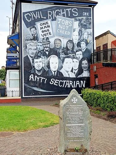 The Civil Rights Mural in Derry in Northern Ireland