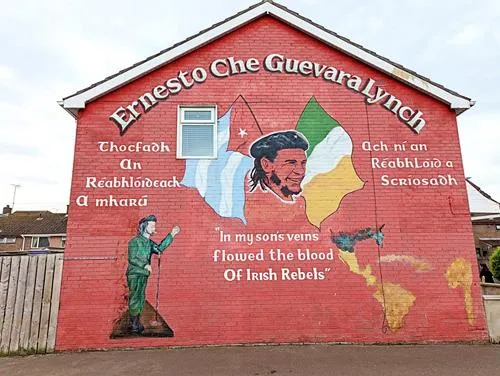 Che Guevara mural in Derry in Northern Ireland
