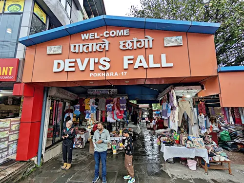 Devi's Falls in Pokhara, Nepal
