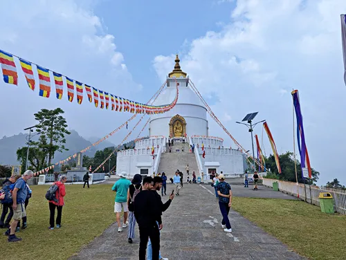 World Peace Pagoda in Pokhara, Nepal