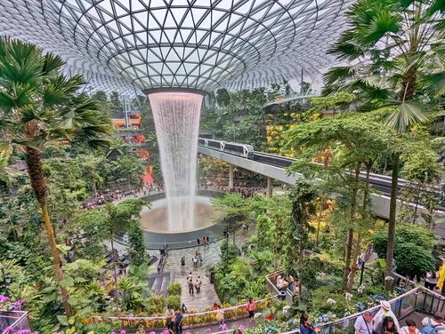 Changi Airport: Shiseido Forest Valley at Jewel in Singapore