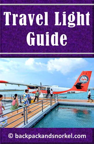 Backpack and Snorkel Traveling Light Guide - Traveling Light Purple Travel Guide