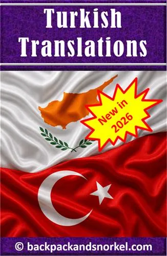 New Turkish Backpack and Snorkel Travel Guides - Purple Travel Guides in Korean