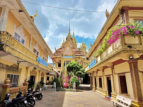 inner sanctum of the Munirensay Temple in Can Tho in Vietnam