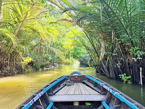Side-arm of the Can Tho River in Vietnam