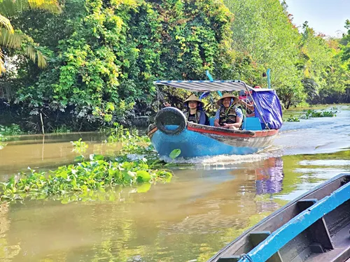 Side-arm of the Can Tho River in Vietnam