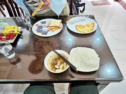 photo of the breakfast at the Airport Classic Hotel & Travel in Vietnam