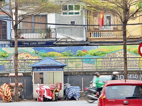 Hanoi Ceramic Mural in Vietnam