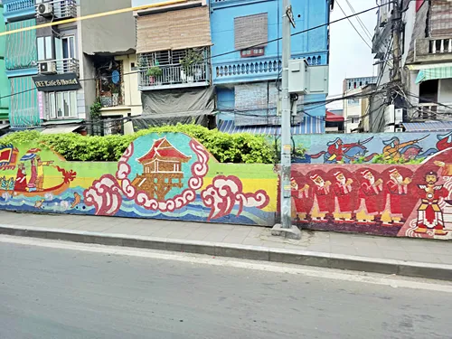 Hanoi Ceramic Mural in Vietnam