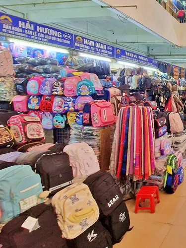 Đồng Xuân Market in Hanoi in Vietnam