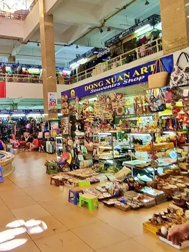 Đồng Xuân Market in Hanoi in Vietnam