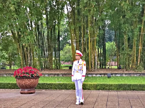 Ho Chi Minh Mausoleum in Hanoi in Vietnam