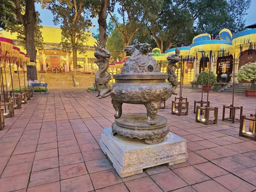 Courtyard in the Imperial Citadel of Thang Long in Hanoi in Vietnam